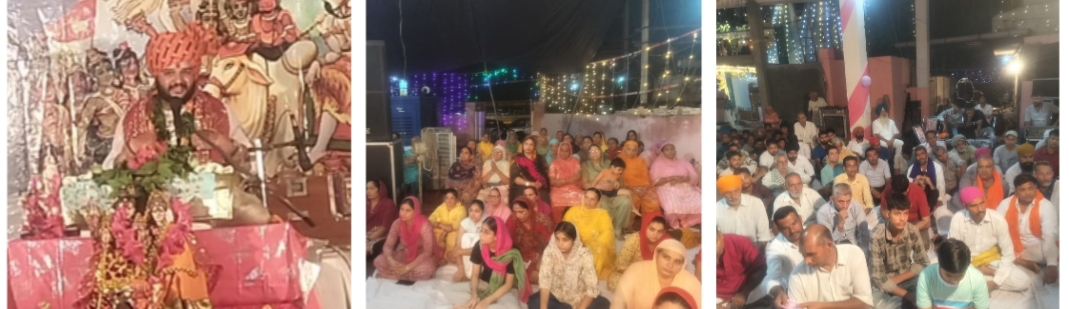 The second Shiva Mahapuran Katha Gyan Yagya is continuing continuously in the ancient Shri Praneshwar Mahadev temple of village Binjo.